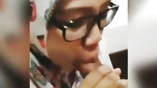 SandpDecent - Tudung Virgin Uni Student Nerd Cum on Face 2