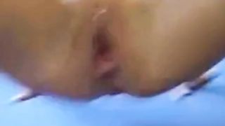 Amateur couple fucking on the floor & creampie