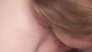 Threesome eating creampie