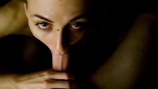 MILF swallows hot sperm 2