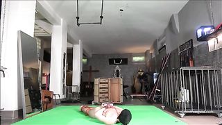 Mistress Gaia sexy pantyhose torment and handjob