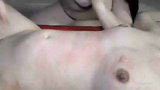 Mistress Gaia lesbian domination biting a slavegirl