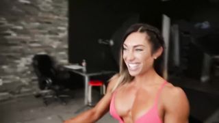 Sexy girl muscle comparison