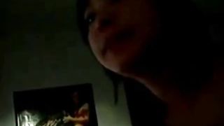 Pretty Girlfriend Gives An Oral and Friend Watching