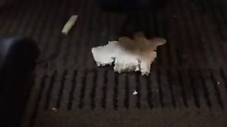 Candid High heels food crush at restaurant