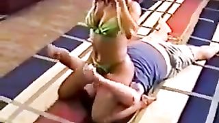 Vintage mixed wrestling