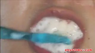 asian with dried cum on face cumbrush