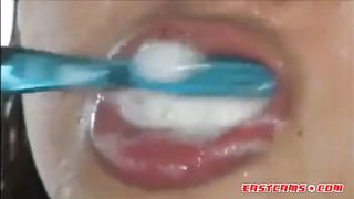 asian with dried cum on face cumbrush