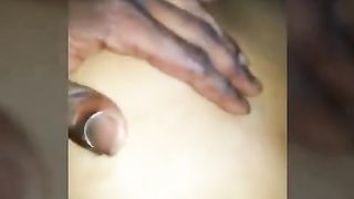 BackShot Thumb In The Ass She MONES LOUD