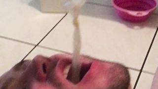 A condom filled with Alpha cum