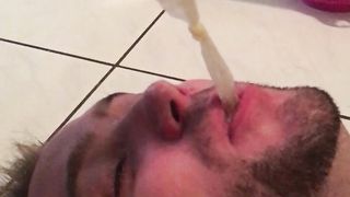 A condom filled with Alpha cum