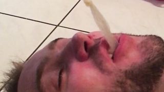 A condom filled with Alpha cum