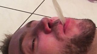 A condom filled with Alpha cum