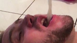 A condom filled with Alpha cum