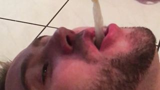 A condom filled with Alpha cum