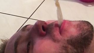 A condom filled with Alpha cum