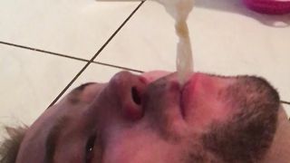 A condom filled with Alpha cum