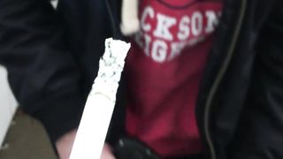 Bitch cleaned My car while I smoked my sigarette and ashed in his mouth