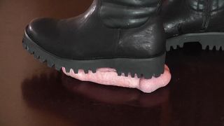 Deep Footprints in Cock and Balls from brutal Boot Soles