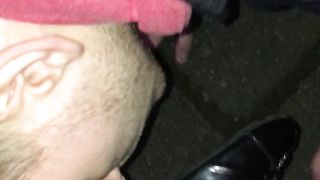 Kneel and lick My dirty soles in public bitch