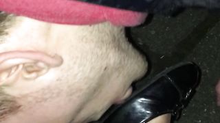 Kneel and lick My dirty soles in public bitch