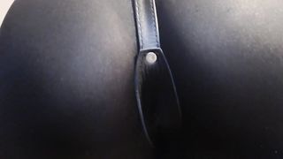 Who can say no to a hot #assworship in leggings #strapon #femdom