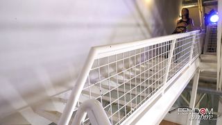 Femdomempire- hanging bondage hand job