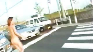 Superbe Asian.Nude In Public Exhibitionist Exposure Subway