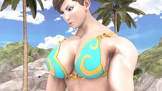 tall woman bearhug little man