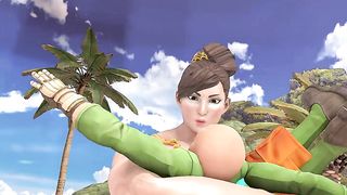 tall woman bearhug little man