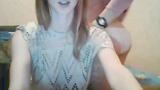 Two Girls kissing on Webcam