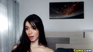 Cute Brunette Teen Dildos Her Hole