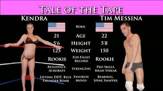 Tim vs Kendra Mixed Ring Wrestling