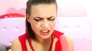 crazy deepthroat girl 1