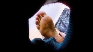 Sniff Goddess Lynn Pops Feet - Shrink and be crushed in her shoe