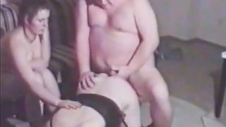 Ugly fat man fucks mature woman