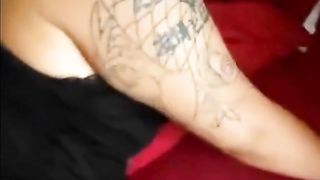 Tattooed Latina can't handle his big cock