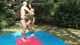 Tia's Muscles Overwhelm Him