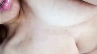 My Latina girlfriend playing with her pussy