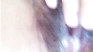 My Latina girlfriend playing with her pussy