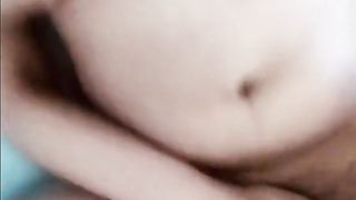 My Latina girlfriend playing with her pussy