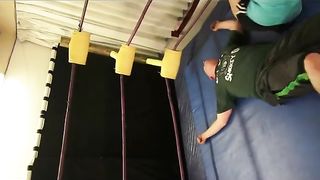 Mixed wrestling beatdown