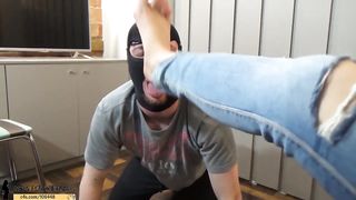 Domination Discipline Face Spanking and Shoe and Foot Worship