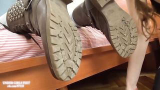 Under girls feet-Stinkiest Feet Experience