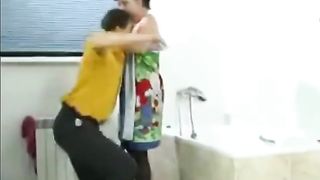 Russian Amateur Mature Mom Spied And Fucked In Bathroom