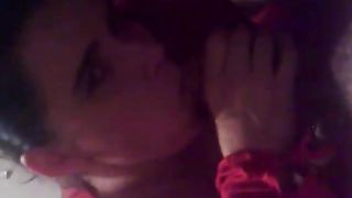 Polish Housegirl blows her man, as good as she can