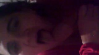 Polish Housegirl blows her man, as good as she can