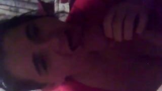 Polish Housegirl blows her man, as good as she can