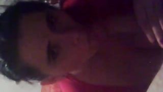 Polish Housegirl blows her man, as good as she can