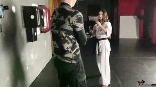 karate sonya slave beating